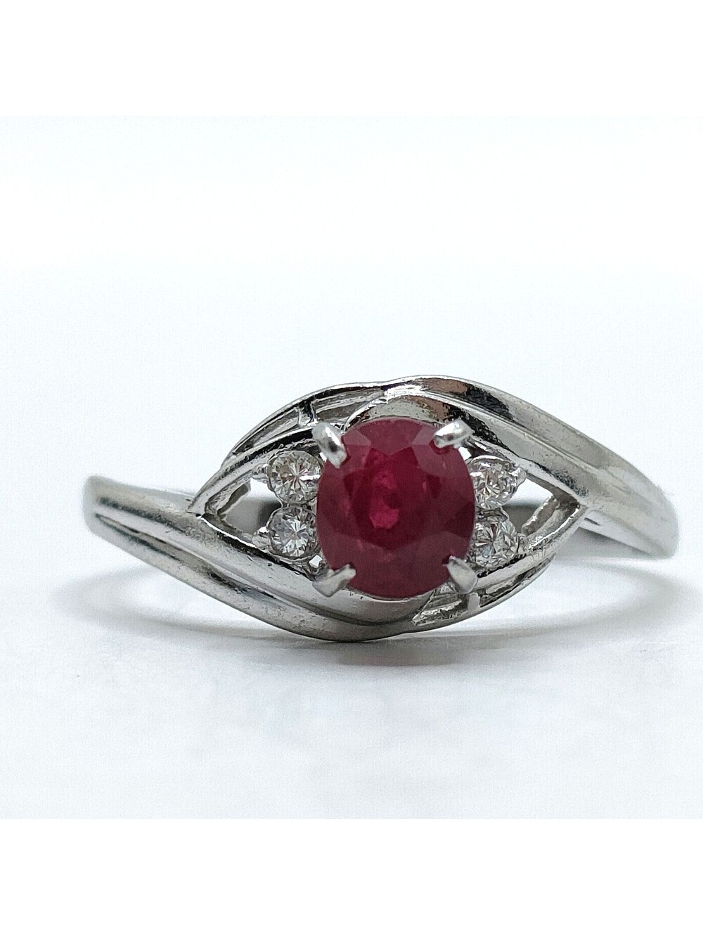 Jewelry Ring Ruby 0.63ct Platinum 3150919